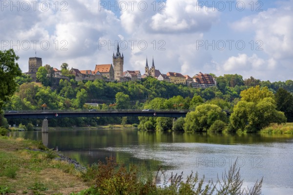 Skyline of Bad Wimpfen, a historic spa town in the district of Heilbronn in the Baden-Wuerttemberg