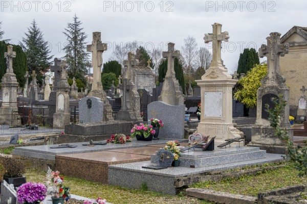 Impressions at the cemetery in Verdun, a large city in the Meuse department in Grand Est,