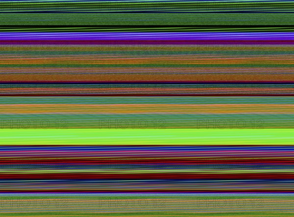 Colorful abstract data loss theme showing a corrupted image