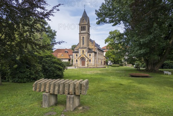 Castle chapel in Sutthausen Manor Park, Osnabrück, Lower Saxony, Germany