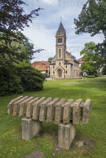 Castle chapel in Sutthausen Manor Park, Osnabrück, Lower Saxony, Germany