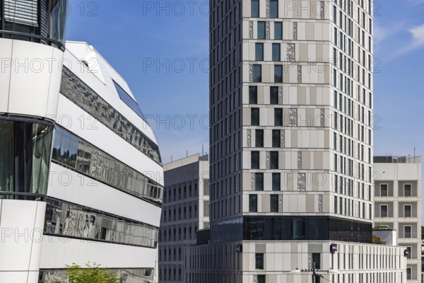 Architecture in Stuttgart. Modern office building in the Europaviertel and Türlenstrasse area.