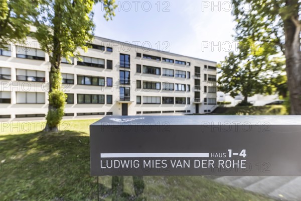 Weissenhof Estate on the Killesberg in Stuttgart. The Werkbund Estate was built in 1927 by the