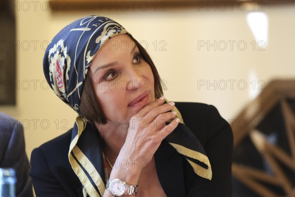 Anouschka Renzi at the press conference on the new season's programme at the palace gardens Theater