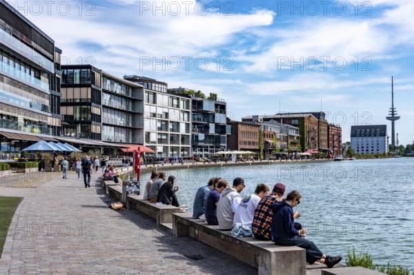Münster's harbour district, known as Kreativkai, a lively quarter that has developed from a former