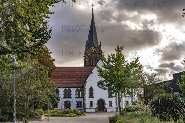 St Pancras Church in the Böckingen district of Heilbronn, Heilbronn, Baden-Württemberg, Germany