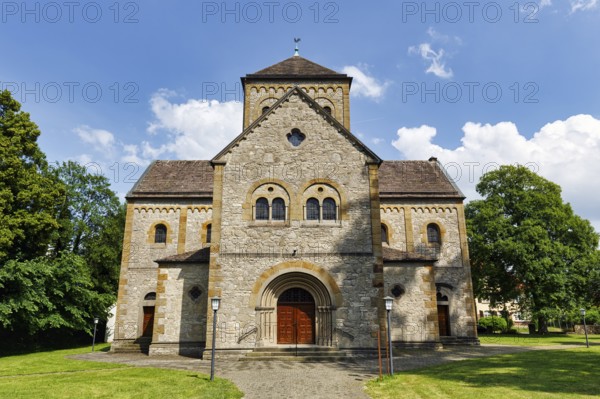 Listed Catholic parish church of St Maximilian, Willebadessen, Höxter, Teutoburg Forest nature park