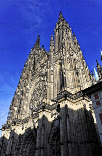 St Vitus or St Vitus Cathedral, Hradcany, Prague, Czech Republic, Europe, Sublime Gothic building