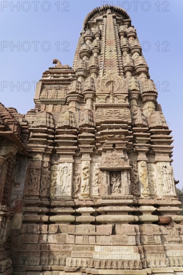 Kota, Rajasthan, North India, Asia, Impressive historical temple with detailed stone carvings,