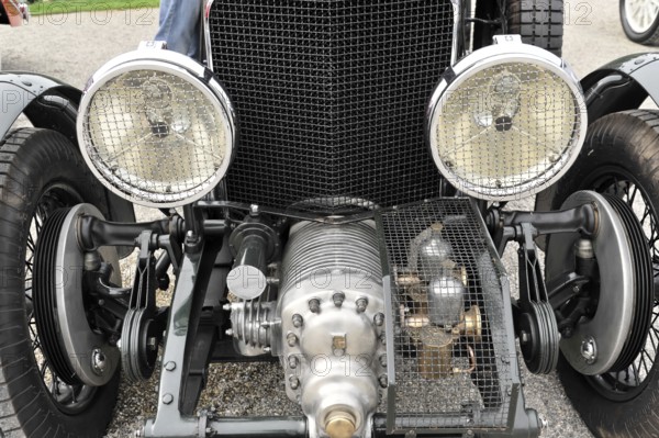 Bentley Van den Plas 4, 5 litre, Blower, year of construction 1927, classic car, close-up of the