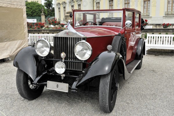 Rolls-Royce RR HP 20 Salmon & Sons red, built in 1927, red classic and elegant vintage car with