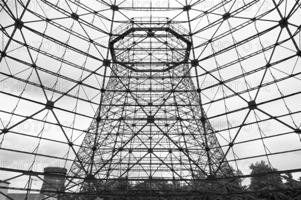 Scaffolding of a former cooling tower, coking plant, Zollverein Coal Mine Industrial Complex,