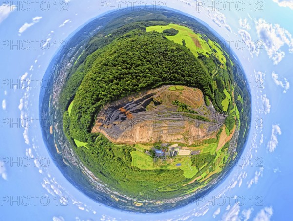 Aerial photo, Lanwehr Quarry Am Langen Stück, Riding and Driving Club Arnsberg und Umgebung e.V.