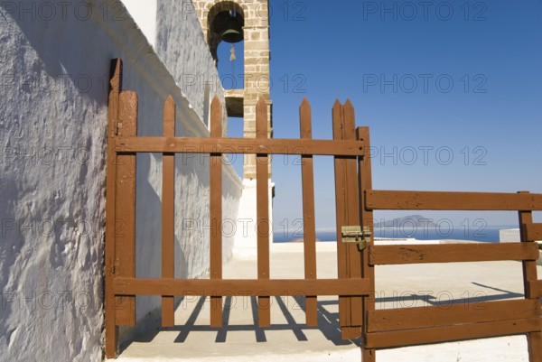 The Byzantine church of Korphiatisia in the village of Plaka fu on the Cycladic island of Milos,