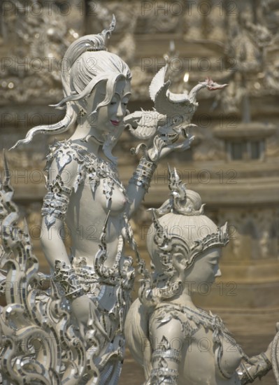 Wat Rong Khun in Chiang Rai, Chiang Rai, Chiang Rai, Chiang Rai, Thailand