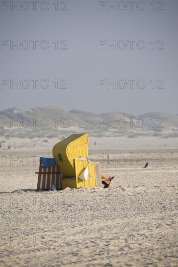 Impressions of the beach in the village of Süddorf on the North Frisian island of Amrum, Amrum,
