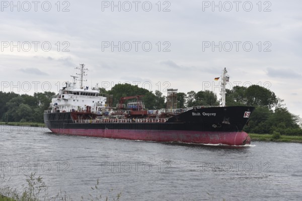 Tanker STOLT OSPREY in the Kiel Canal, Kiel Canal, Kiel Canal, Schleswig-Holstein, Germany
