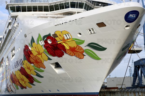 Cruise ship, Pride of Hawaii, newbuilding, Meyer shipyard, Papenburg, delivery voyage, Ems, North