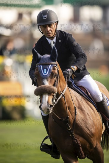 Sameh El Dahan or Great Britain, riding WKD Toronto competes in the 2025 Spruce Meadows Masters on