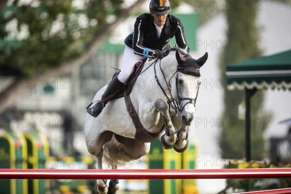Olivier Philippaerts of Belgium, riding Nobel Van Vromboautshoeve competes in the 2025 Spruce