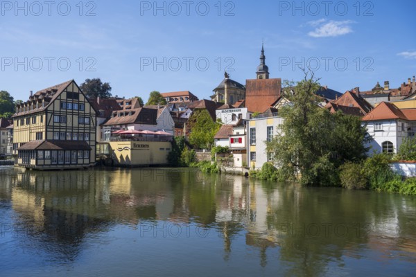 Upper Mills, River Regnitz, Old Town, UNESCO World Heritage Site, Bamberg, Upper Franconia,