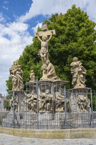 Crucifixion Group, Upper Bridge, Old Town, UNESCO World Heritage Site, Bamberg, Upper Franconia,