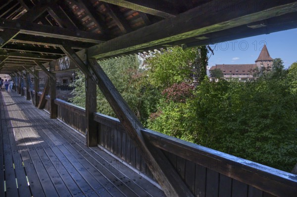 Nuremberg Hangman's Bridge was rebuilt in 1954, a reconstruction of the historic bridge from 1595,