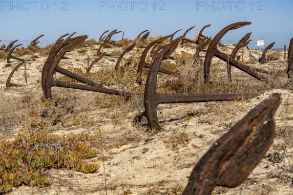 Cemitério das âncoras, anchor cemetery, around 250 iron anchors are placed here, they used to