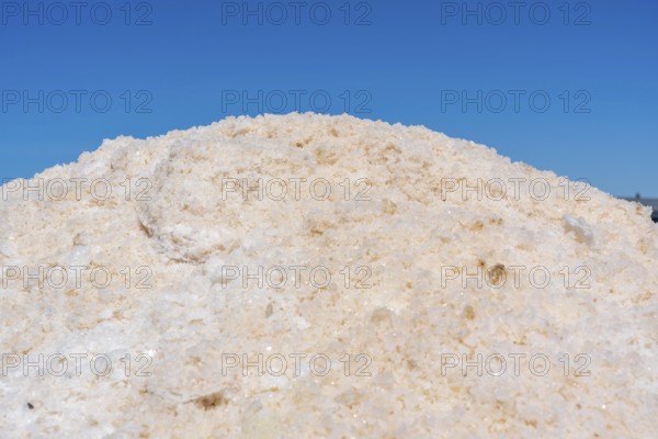 Salt extraction on the Algarve coast in Portugal, 95 per cent of Portuguese sea salt is extracted