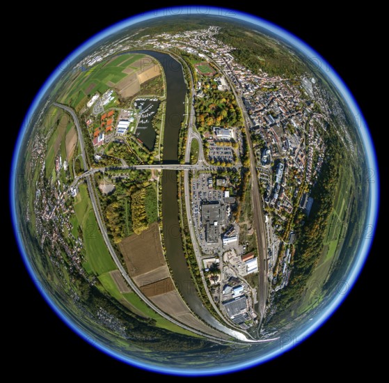 Aerial photo, Merzig, Saar, Saarland, Germany, Europe, birds-eyes view, aerial photography, aerial