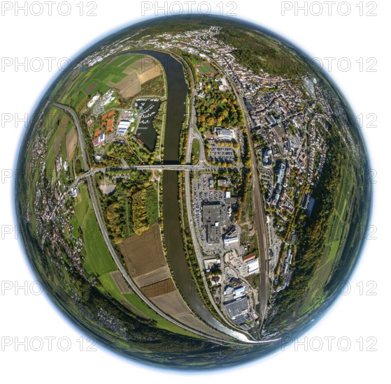 Aerial photo, Merzig, Saar, Saarland, Germany, Europe, birds-eyes view, aerial photography, aerial