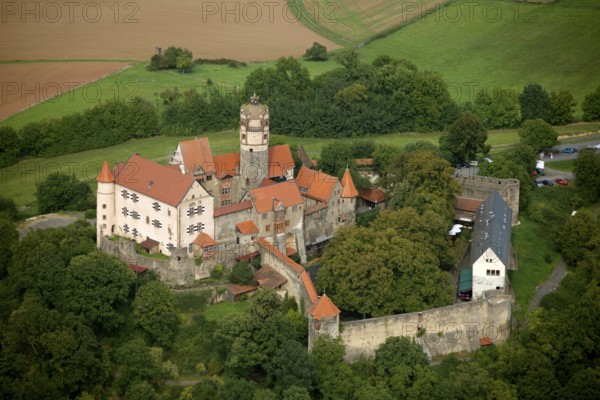 Ronneburg, Germany, Europe, aerial view, birds-eyes view, aerial photography, aerial photography,