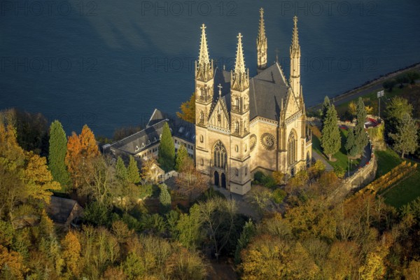 Apollinaris Church, place of worship, Apollinaris slope, on the Rhine, Remagen, Rhine Valley,