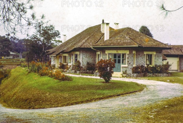 Captioned as 'Admiralty Bungalow', British architecture colonial hill station resort of Fraser's