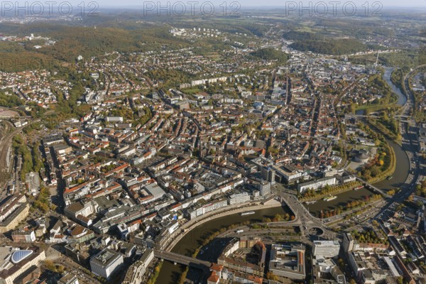 Nordstadt Saarbrücken, Saarbrücken, Saarland, Germany, Europe, aerial view, birds-eyes view, aerial