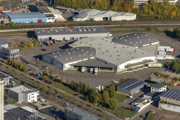Saarbrücken Wholesale Market Saarbrücken, Saarbrücken, Saarland, Germany, Europe, aerial view,