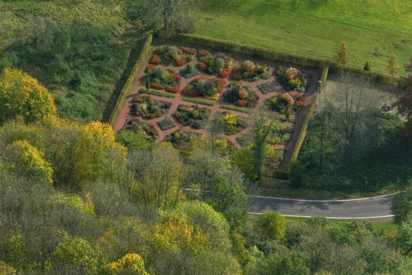 Dagstuhl Castle Garden, Dagstuhl Ruins next to the Leibniz Centre for Informatics, Wadern,