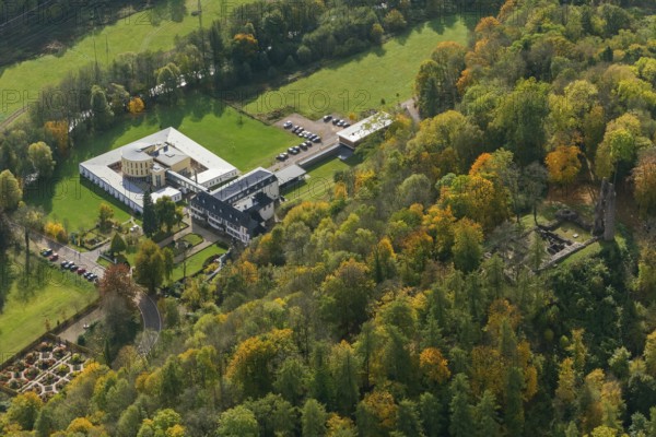 Ruin Dagstuhl next to the Leibniz Centre for Informatics, Wadern, Saarbrücken, Saarland, Germany,