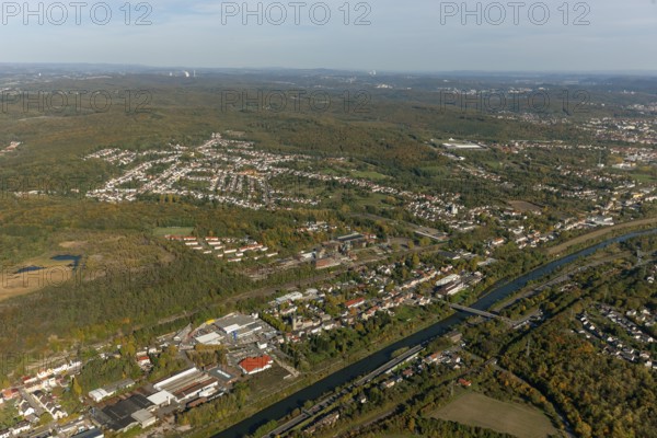 Luisenthal mine, Saar, Völklingen, Saarbrücken, Saarland, Germany, Europe, aerial photo, birds-eyes