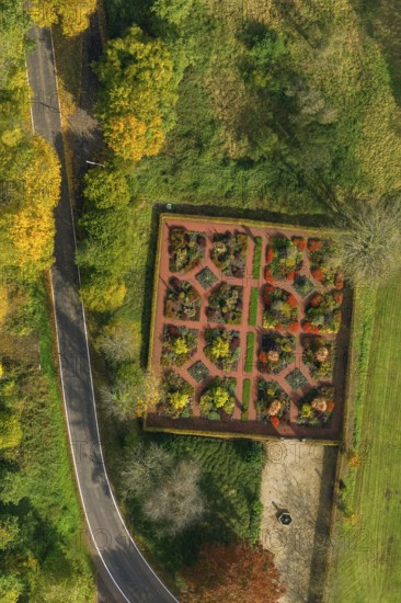 Dagstuhl Castle Garden, Dagstuhl Ruins next to the Leibniz Centre for Informatics, Wadern,