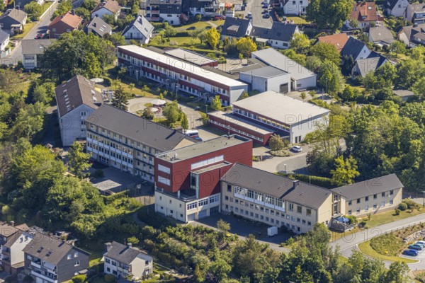 Aerial photo, Franz-Joseph-Koch-Schule, Mariannhill School, Caritas, Arnsberg, Sauerland,