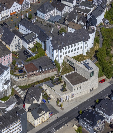 Aerial view, Sauerland-Museum am Alter Markt, Arnsberg, Sauerland, Hochsauerlandkreis, North