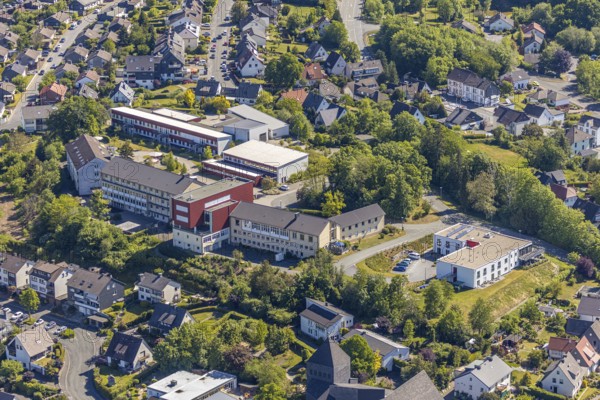 Aerial photo, Franz-Joseph-Koch-Schule, Mariannhill School, Caritas, Arnsberg, Sauerland,