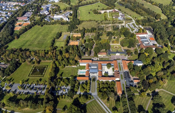Aerial photo, Gräflicher Park Health & Balance Resort, Bad Driburg, East Westphalia-Lippe, North