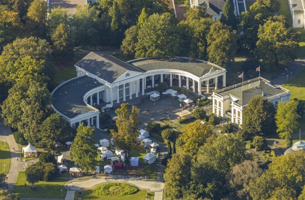 Aerial view, Bad Oeynhausen State Spa, Wandelhalle, Bad Oeynhausen, East Westphalia-Lippe, North