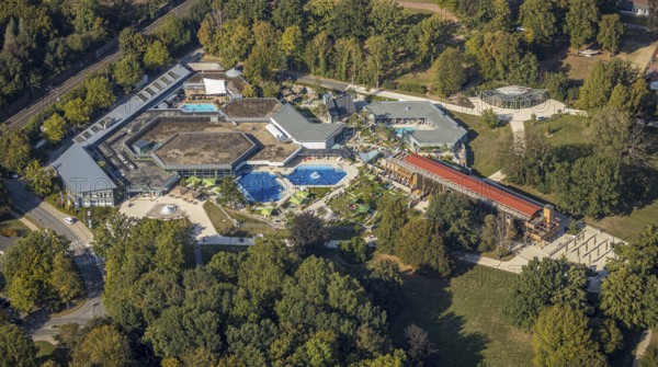 Aerial view, Börde Therme Bad Sassendorf, graduation house, Sassendorf, Bad Sassendorf, district