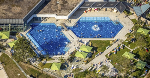 Aerial view, Börde Therme Bad Sassendorf, Sassendorf, Bad Sassendorf, Kreis Soest, North