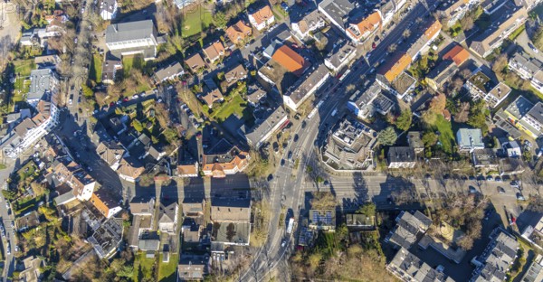 Aerial view, intersection Kemnader Straße, Markstraße, Karl-Friedrich-Straße,