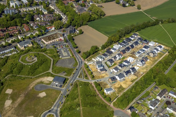 Aerial view, residential area Marie-Luise-Tanski-Straße, Hiltroper Höhe, Bochum, Ruhr area, North