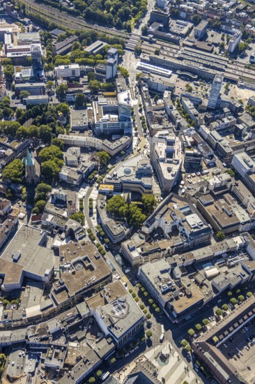 Aerial view, Boulevard Massenbergstraße, between Bongardstraße, Masseenbergstraßeand Ostring,